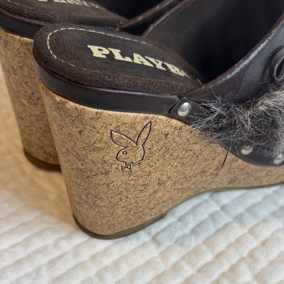 PLAYBOY Women’s Wedge Shoes, Brown, Size 7 1/2 - Picture 3 of 3